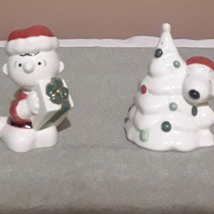 Lenox Charlie Brown and Snoopy Salt and Pepper Shakers